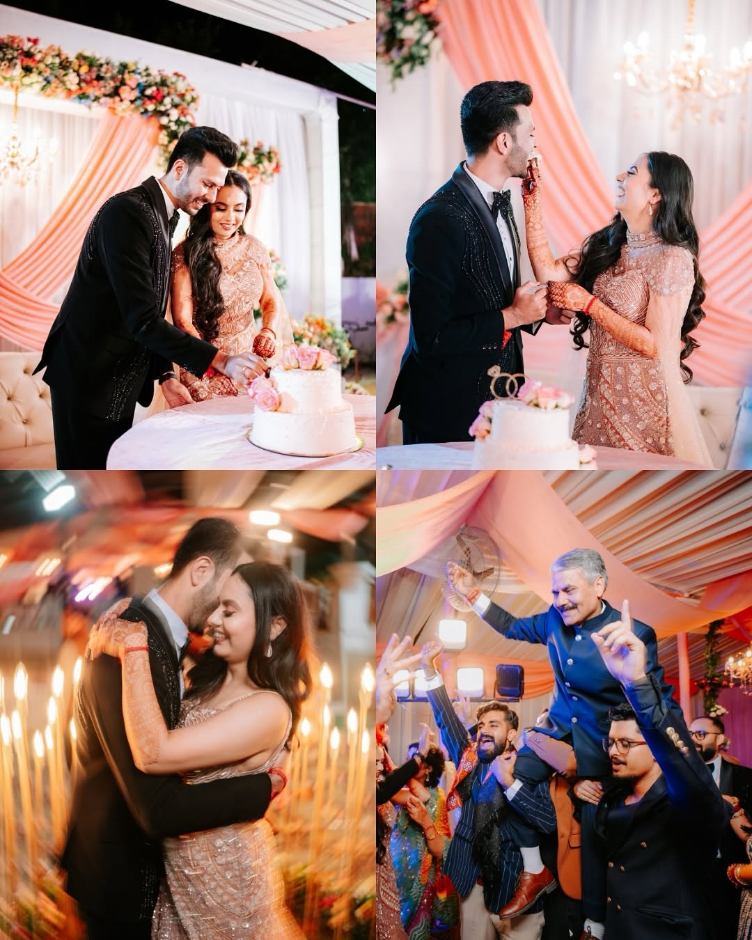 Reception film-style collage