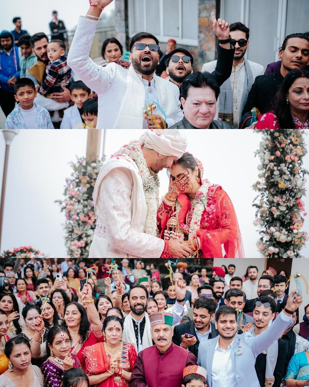 Wedding day — vows, garlands and celebration